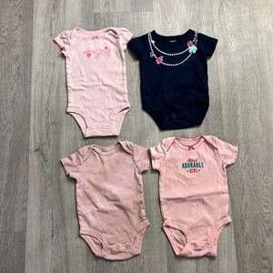 Carters girls bodysuits